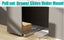 Slide-out drawer in stainless steel for installation on top of lower under counter refrigerators