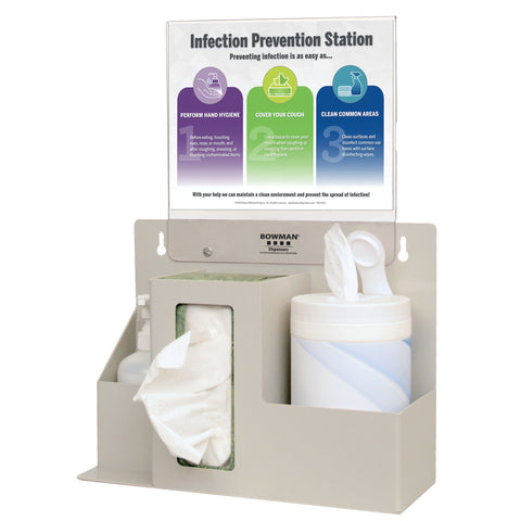 Bowman Dispensers Isolation Station w/Sign Holder