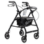 DynaGo Quad 6 - Aluminum Rollator Code: 10201BK