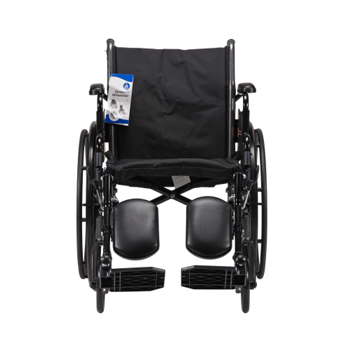 DynaRide S3 Lite Wheelchair - w/Detachable&Flip Desk Arm ELR 18" x 16", Silver Vein