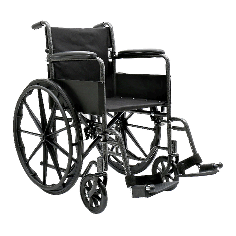 Dynarex DynaRide S1 Wheelchair - 18" x 16" w/ Fixed Full Arm FR