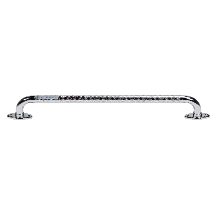 Rotating flange knurled grab bar 32 inch
