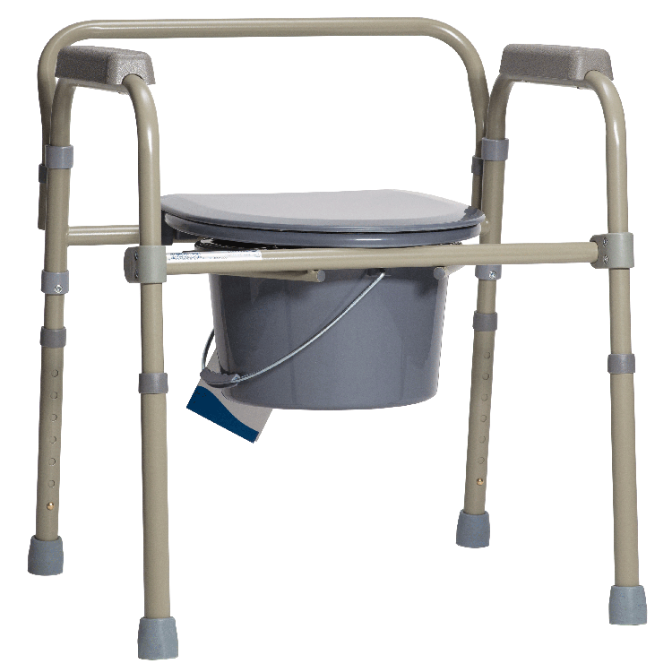 Dynarex folding bedside commodes