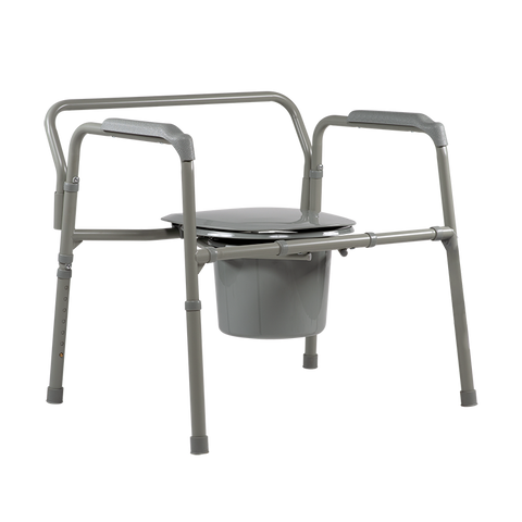 Dynarex 10374 Bariatric Bedside Commode Rubber Tip