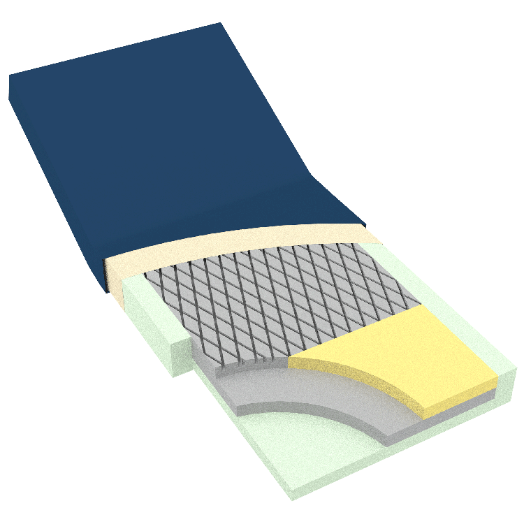 DynaRest Deluxe Tri-Layer Foam Mattress 36" x DynaRest Deluxe Tri-Layer Foam Mattress 36" x 80" x 6"