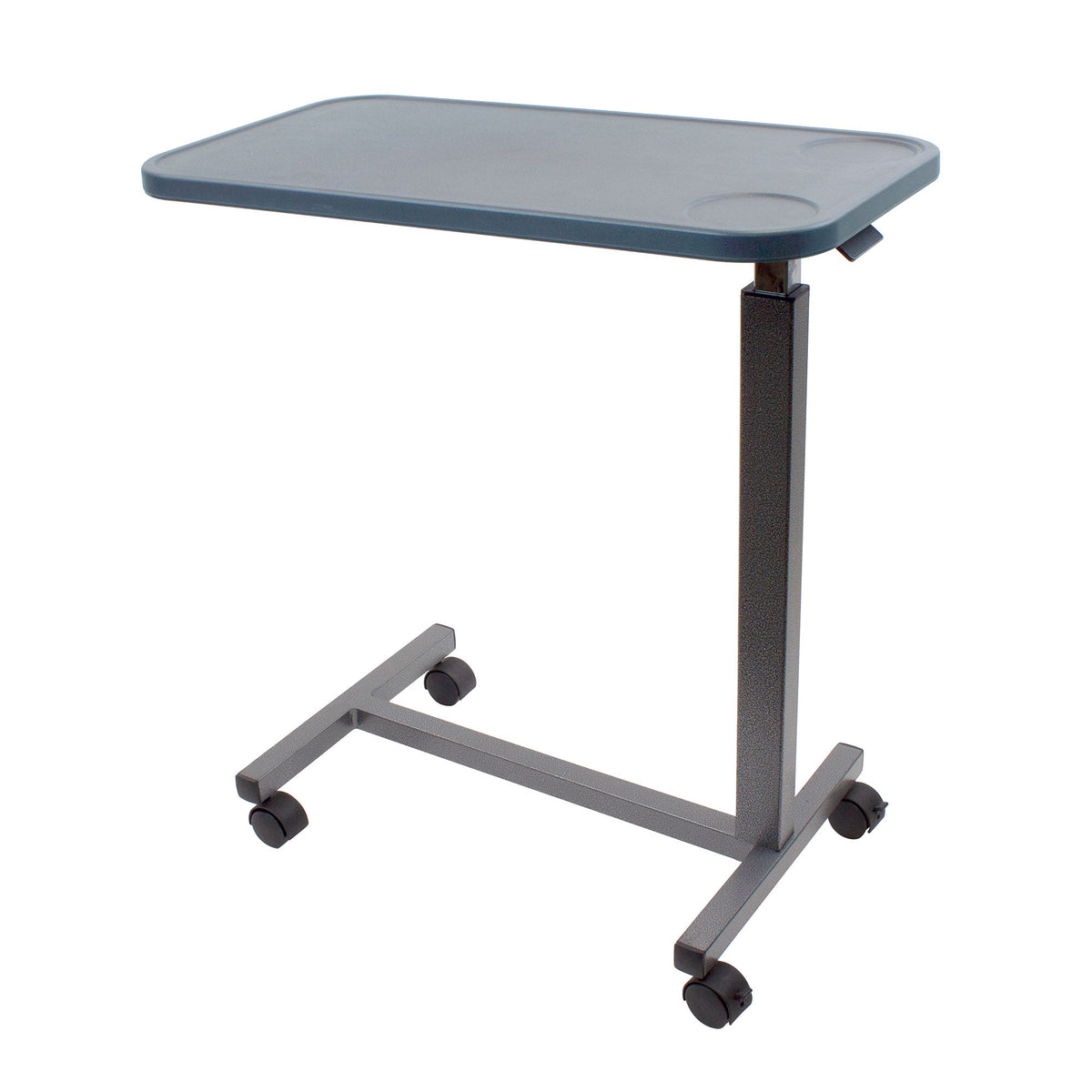 Dynarex plastic overbed table, grey finish