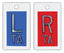 "Identifier" Cassette Markers R & L: 5/8", Custom - 2 Initials (3/8") or 3 Initials (1/4") per set (Must include custom info when ordering)