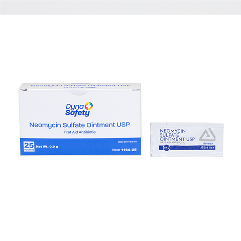 Dynarex Neomycin Sulfate Ointment USP 0.9g (Case)