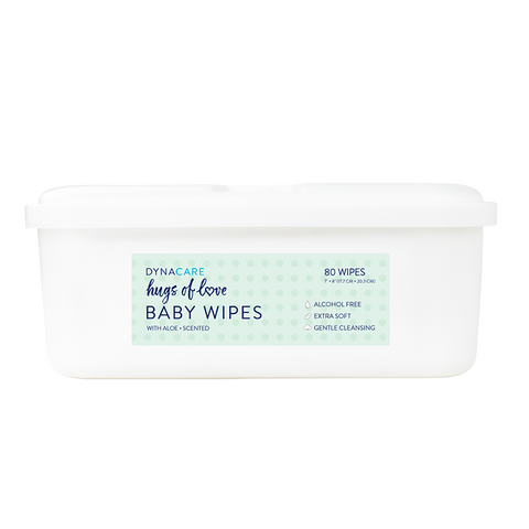 Hugs of Love Baby Wipes Scented w/aloe 7" x 8"