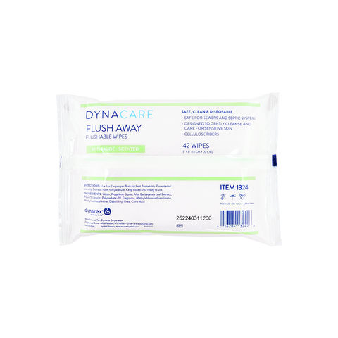 Dynarex Flushable Wipes - Junior