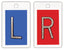 "Identifier" Cassette Markers R & L: 1", No Initials per set