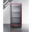 18" wide built-in beverage center with panel-ready glass door