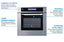 Stainless steel 220V electric wall oven with digital clock/timer and oven window; for cutouts 22 3/8" wide by 34 1/8" hi