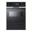 Black glass gas wall oven with electronic ignition, digital clock/timer, and oven window for cutouts 22 3/8" wide by 34