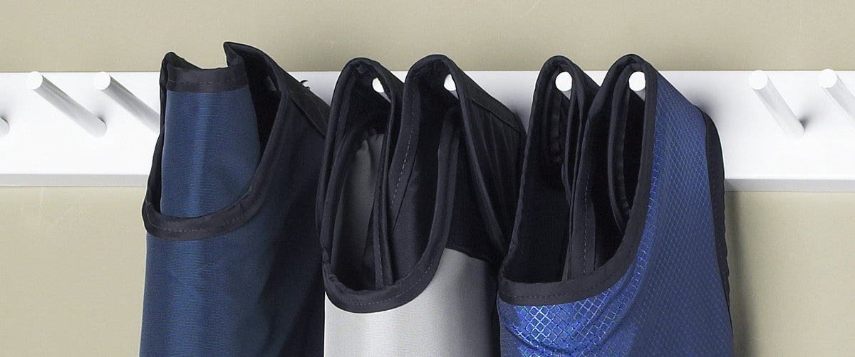 Peg Wall Rack (2 Pegs per Apron): Holds 7 Aprons: 35 1/2" W - View 2