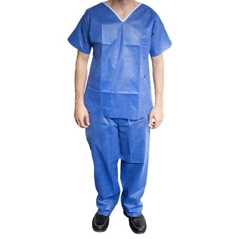 Disposable Scrub Shirt, V-Neck Code: 1958