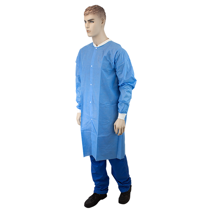 Lab Coat w/out Pockets, XX-Large, Blue