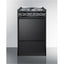 20" wide electric coil top range in black