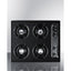 24" wide open burner gas cooktop in bisque with battery start ignition