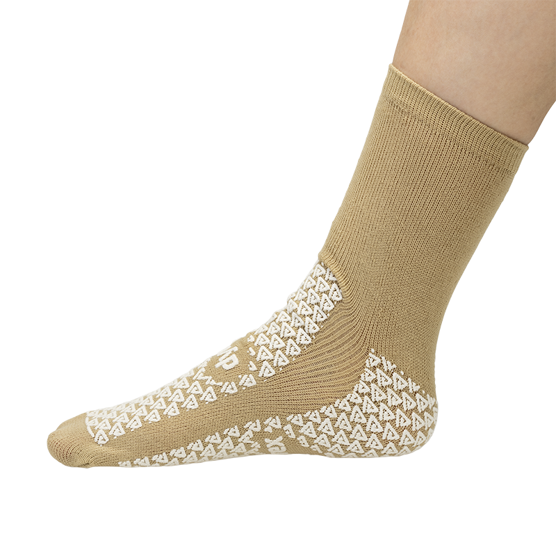Double sided slipper socks x-large beige