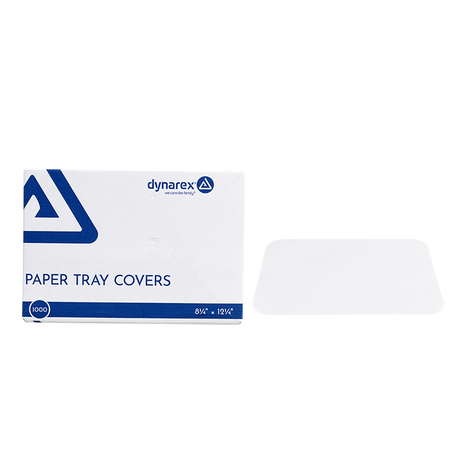 Dynarex Paper Tray Covers 8.25" x 12.25", White
