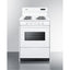 24" wide electric coil top range in white