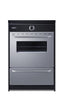 24" wide induction range in stainless steel