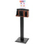 Bottle or Canister Station/Stand/Horz Sign Cherry/Black ABS