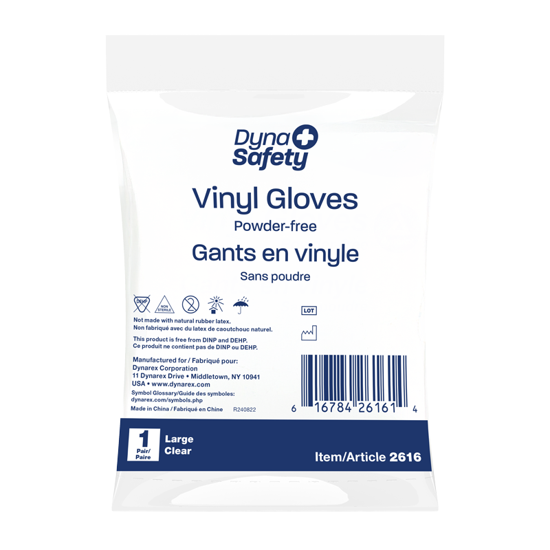 Vinyl Gloves in a Bag, Powder-Free