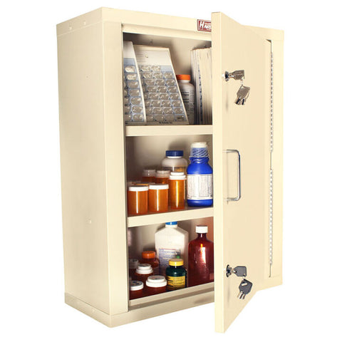 Harloff Narcotics/Medication Cabinet, X-Large, Two Doors, One Electronic Lock on Exterior of Cabinet. 30"H x 30" W x