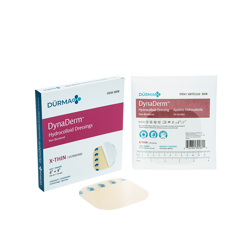 DynaDerm - Hydrocolloid Dressing - Extra Thin 4" x 4"