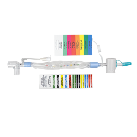 Closed Suction Catheter Tracheostomy, Elbow, 8 Fr