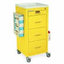 4 Drawer Mini Line Latch Lock Cart (Tall Cabinet); 1-3" and 3-9" Drawers. Includes Pontoon Bumpers and 5” Casters. Repla