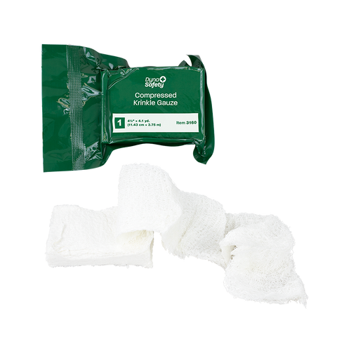 Dynarex Compressed Krinkle Gauze Bandage - Sterile
