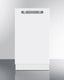 18" wide ADA compliant ENERGY STAR certified dishwasher in white with top controls