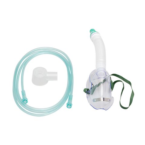 Venturi Adjustable Dial Elongated Mask w/ 7' (2.1 m) tubing Adult, Standard Connector