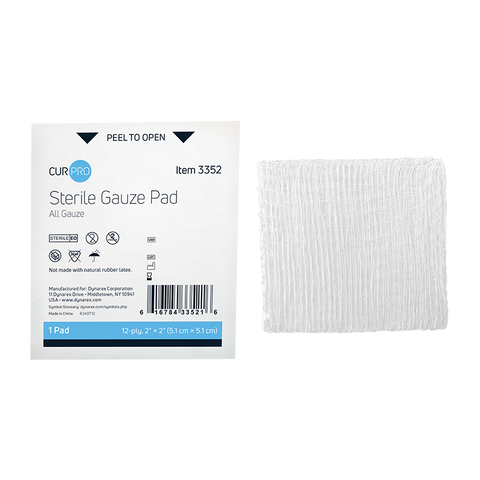 Gauze Pads - Sterile, 12 Ply (Case)