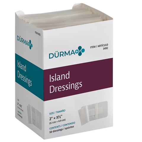 Island Dressing Sterile (Individually Bagged) 2" x 3.5"