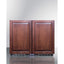 36" wide ADA height frost-free side-by-side undercounter refrigerator-freezer black cabinet, panel-ready doors, and digi