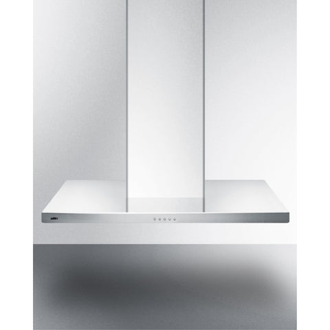 Accucold 36" wide European style convertible wall-mount range hood in stainless steel, ADA compliant, ADA (Model