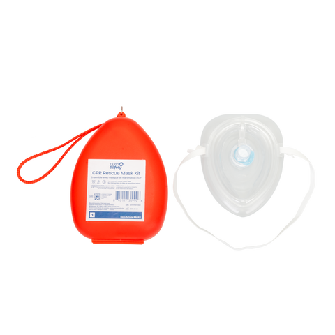 CPR Rescue Mask Kit w/ One-Way Valve, Barrier Filter and Pai (Case of 25)