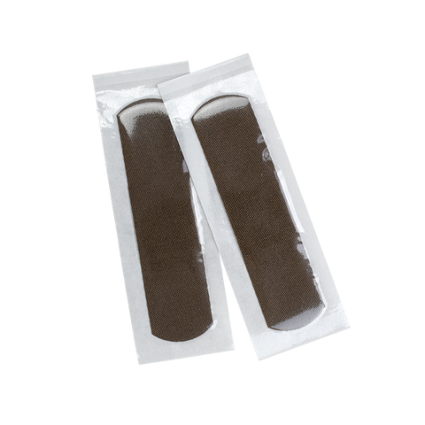 ColorFit Adhesive Fabric Bandages - Dark Brown, 3/4" x 3"