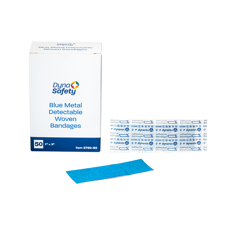 Dynarex Blue Metal Detectable Bandages