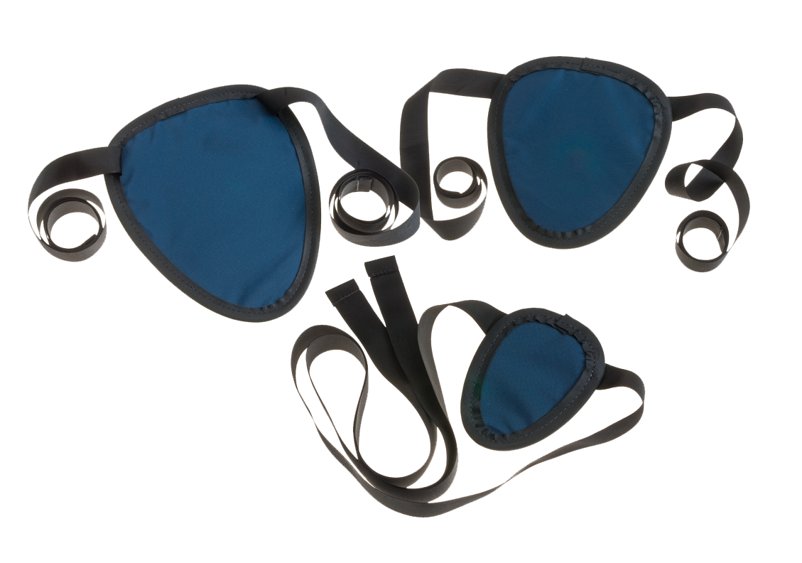 Wolf X-Ray GONAD SHIELD .5 mm Regular Lead Set of 3: 3x5 (S), 6x7 (M), 7x9 (L), Navy Blue