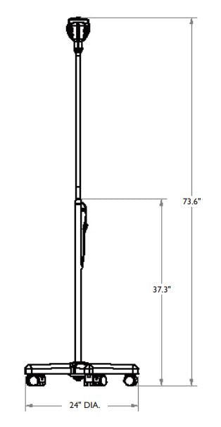 Burton LE 50 Wide Beam - Floor Stand