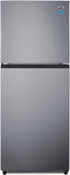 10 cu.ft. top mount refrigerator-freezer in a stainless steel look with icemaker