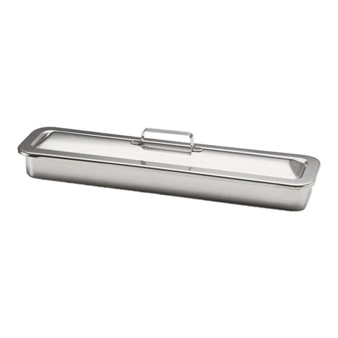 Stainless Steel Instrument Tray strap handle 17" x 4" x 1-1/8"