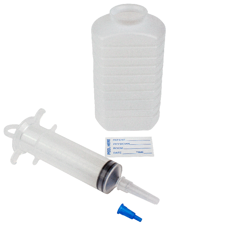 Dynarex Enteral Feeding & ENFit Sets IV Pole Kit - Feeding Syringe 60cc, Non-Sterile (Case 30)