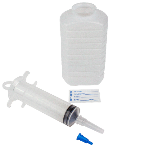Dynarex Enteral Feeding & ENFit Sets IV Pole Kit - Feeding Syringe 60cc, Non-Sterile (Case 30)