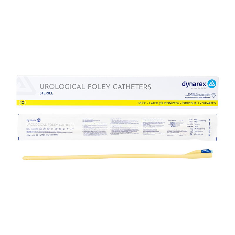 Foley Catheter - Silicone-Coated 2-Way (Case of 10)